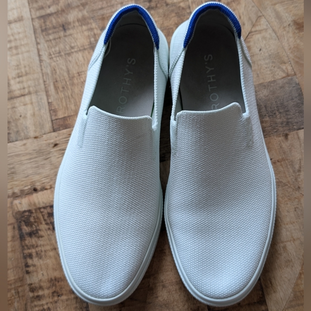 Womens 9.5/Men's 8 Rothy's Original Slip-On Sneaker (Bright White)